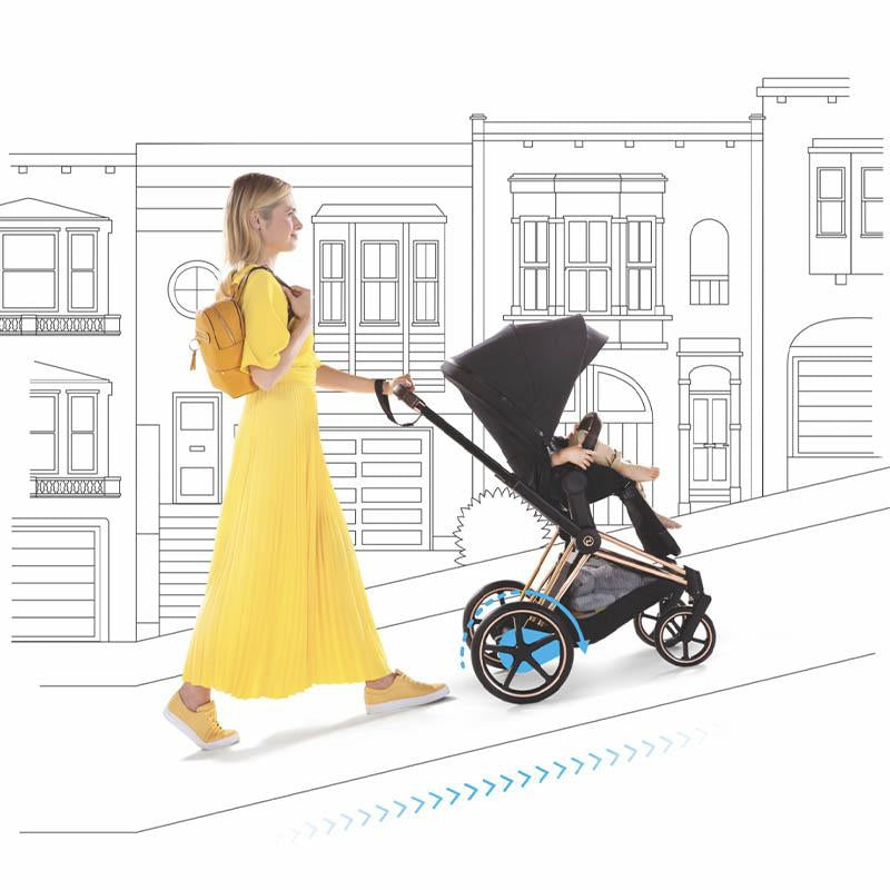 electric assist stroller