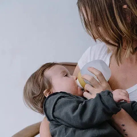 Bottle feeding baby