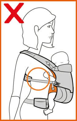 baby carrier leg position