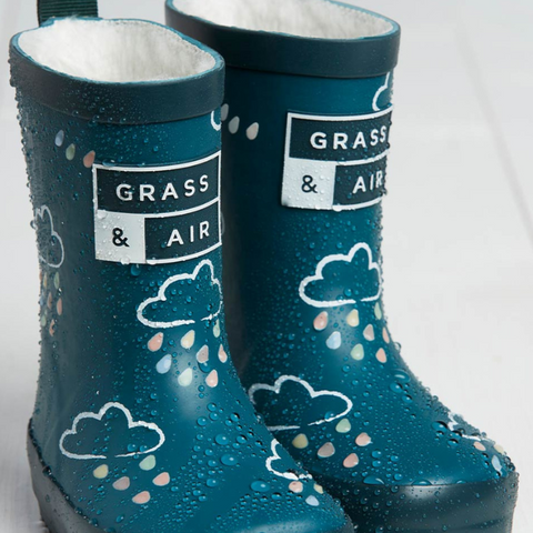 Grass & Air Colour-Revealing Wellies at Natural Baby Shower