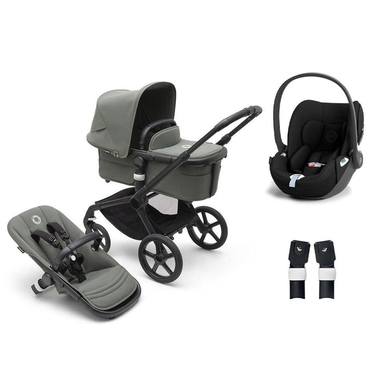 Bugaboo Fox 3 carrycot and pushchair seat - Forest Green Black