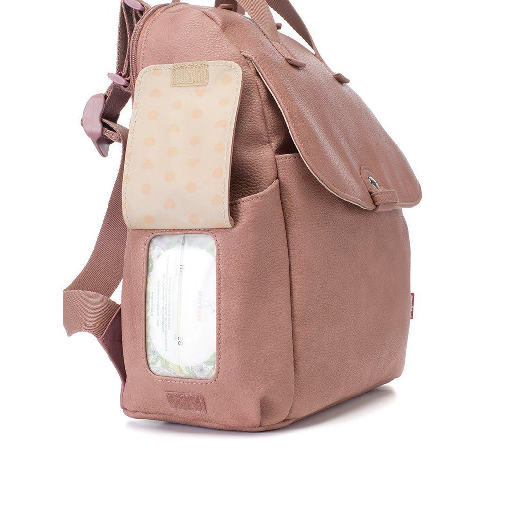 dusky pink backpack