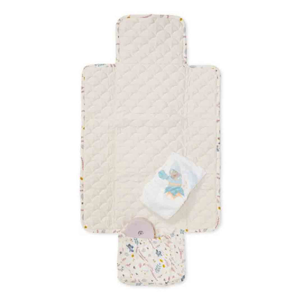 Cam Cam Copenhagen Quilted Changing Mat In Pressed Leaves Rose