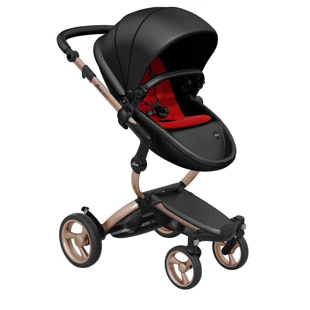 black and rose gold buggy