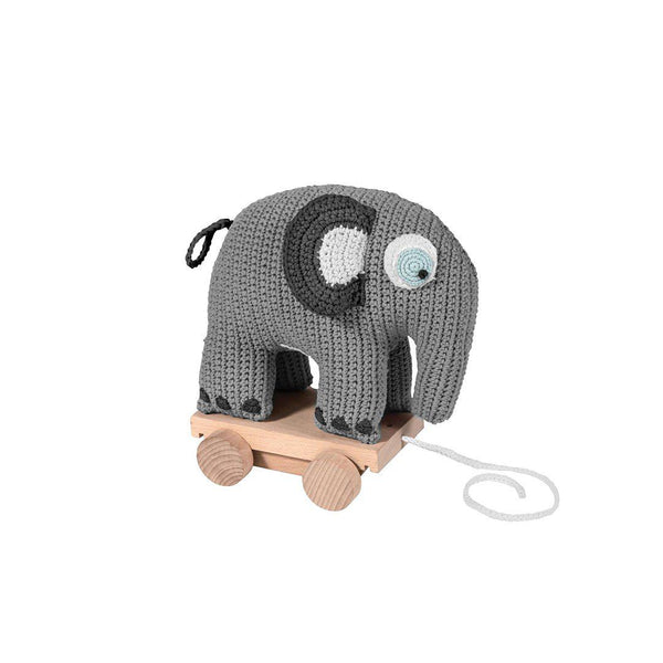 elephant pull along toy