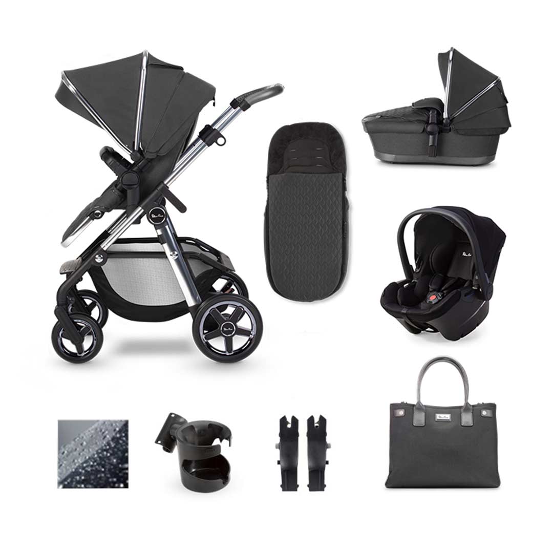 silver cross pursuit pram & pushchair 7 piece bundle