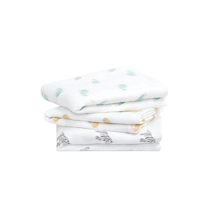 Aden + Anais Organic Muslin Squares (3 Pack) in Above The Clouds