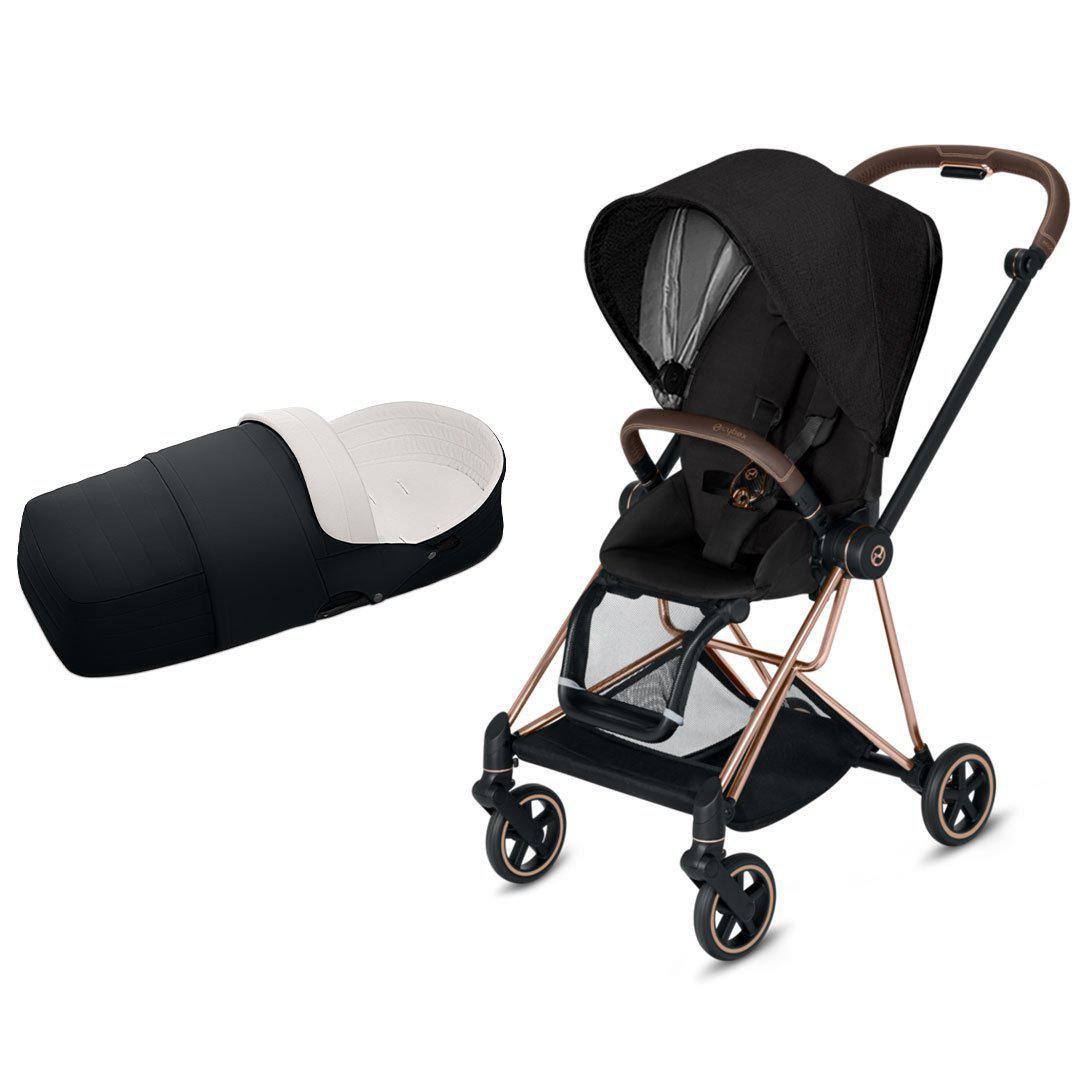 black and gold pushchair