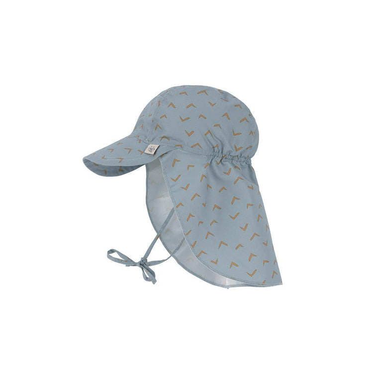 Babiators UPF 50+ Sun Hat - Grey + Soft Aqua Piping