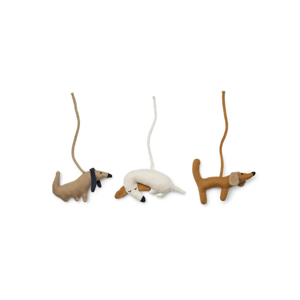 Liewood Grace Playgym Accessories - Dog Multi Mix 3 Pack | Natural Baby Shower