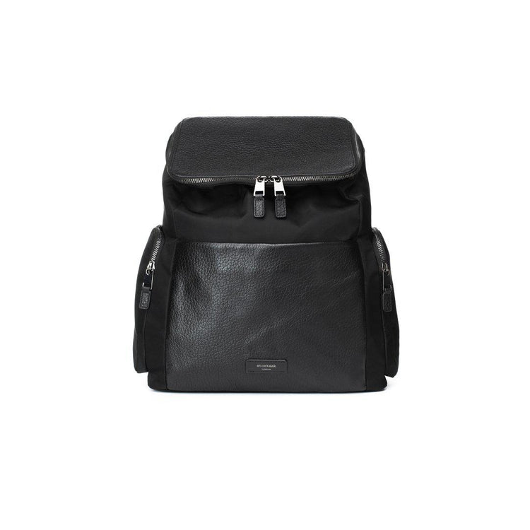 Poppy Luxe Convertible Diaper Bag in Scuba Black