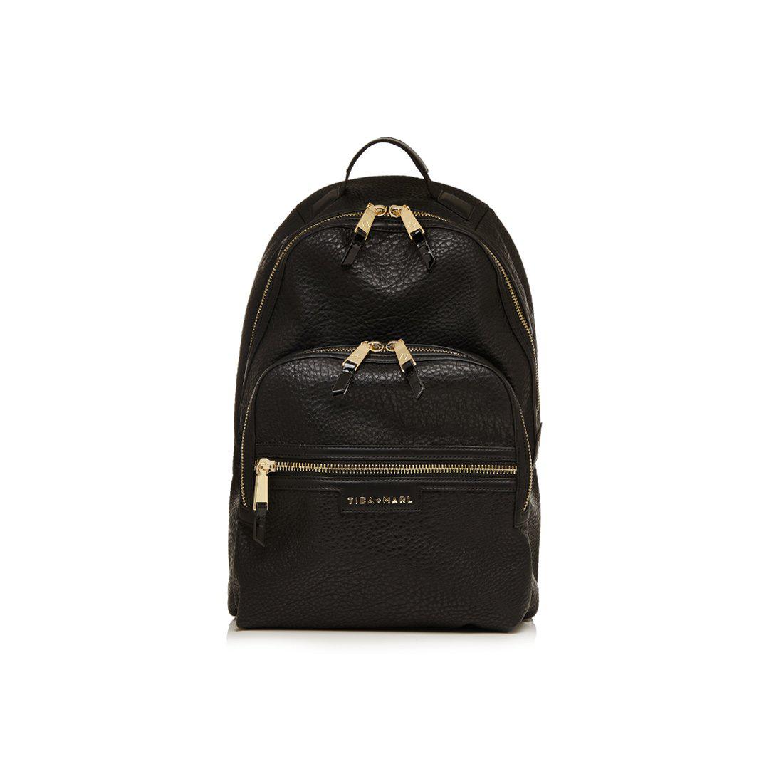 Tiba + Marl Elwood Changing Backpack - Black + Gold | Natural Baby Shower