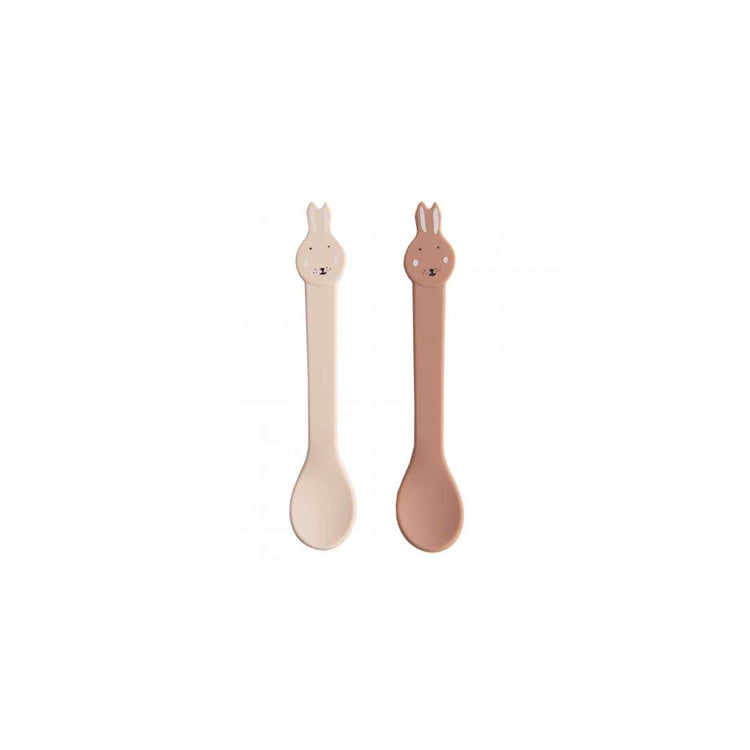 Mushi 2-Pack Silicone Feeding Spoons - Green & Beige + Reviews