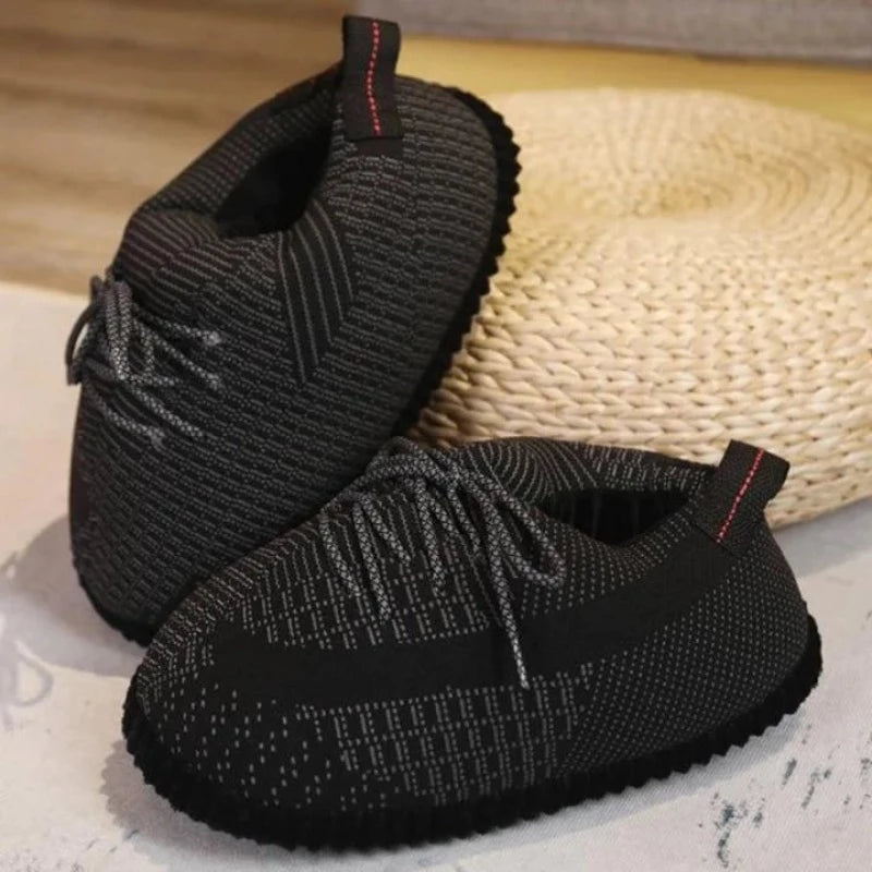 Retro Design Comfy Plush Sneakers