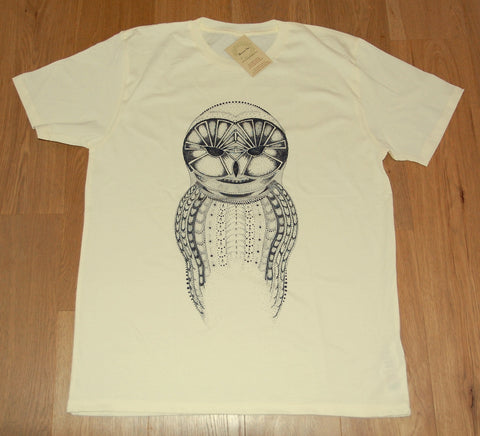 Puma hand dotted by MG mens T-shirt in natural color – Shaman Tees