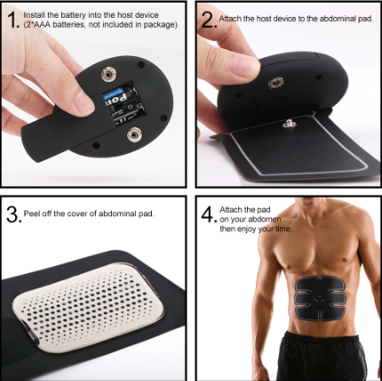 Electrical Stimulation EMS Muscle Stimulator Pad Ab Wireless