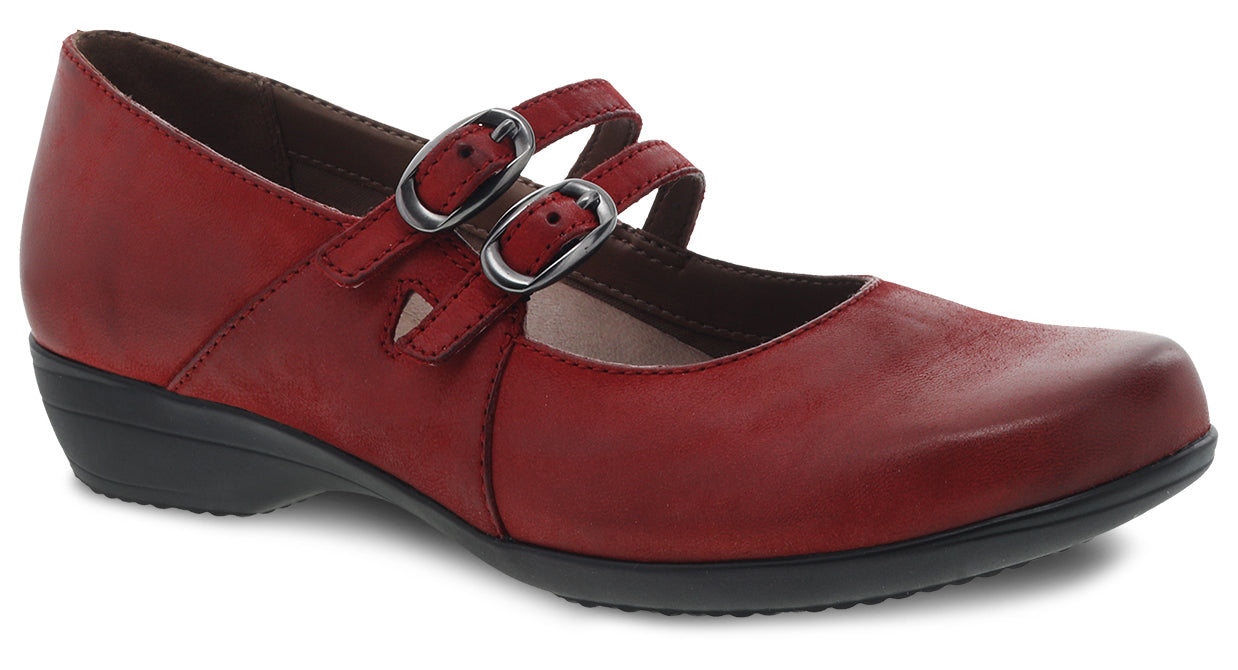 dansko mary jane red