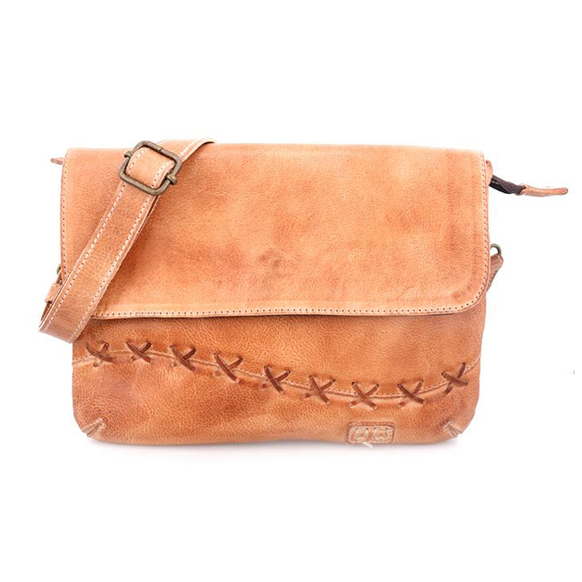 Sven Multi-Zip Leather Crossbody Bag Taupe