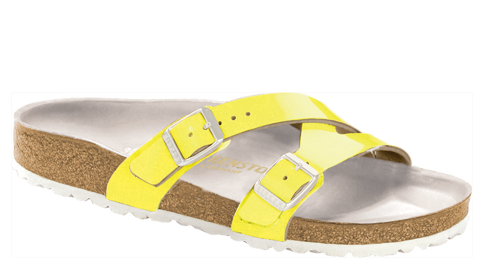 bright yellow birkenstocks