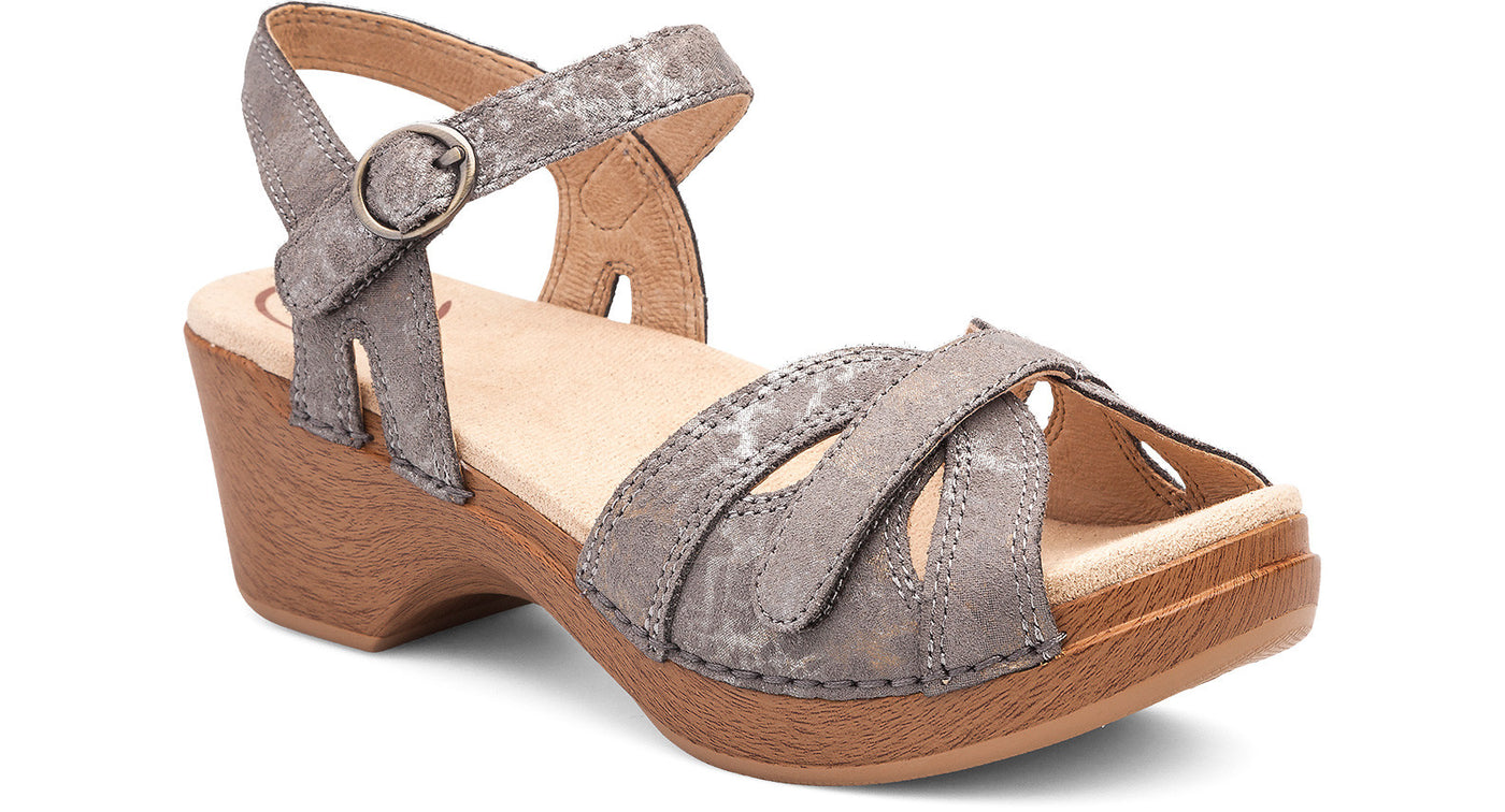 Dansko Season stone metallic leather 