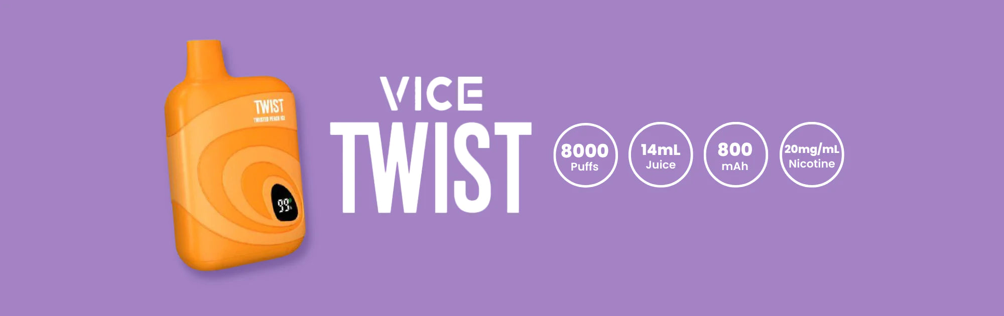 Vice Twist 8000 Disposable Vape - Canada and Quebec Free Vape Shipping