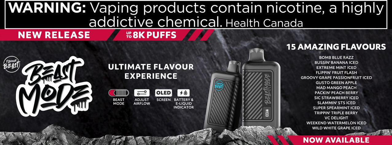 Flavour Beast 8K Disposable Vape - Canada and Quebec Free Vape Shipping