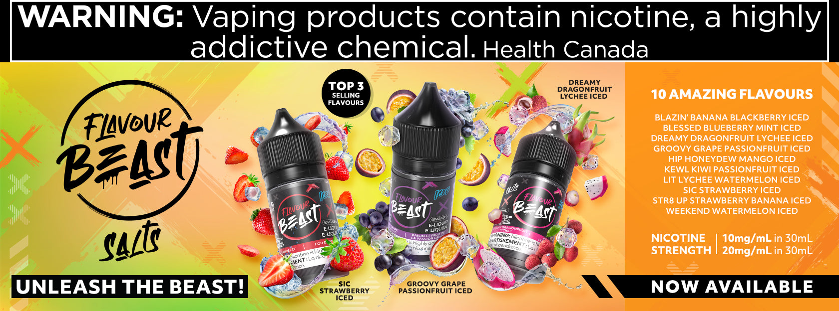 Flavour Beast Vape Juice - Canada and Quebec Free Vape Shipping