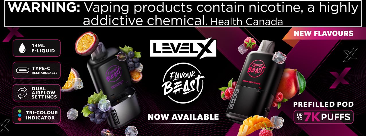 Level X Pods by Flavour Beast - Canada and Quebec Free Vape Shipping