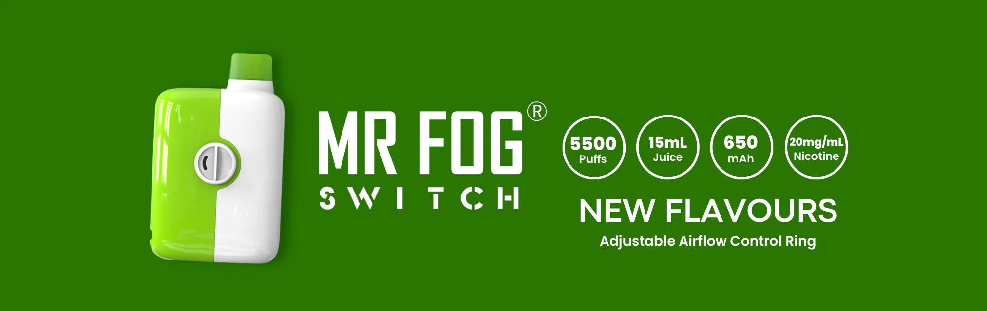 Mr Fog Switch Disposable Vape - Canada and Quebec Free Vape Shipping