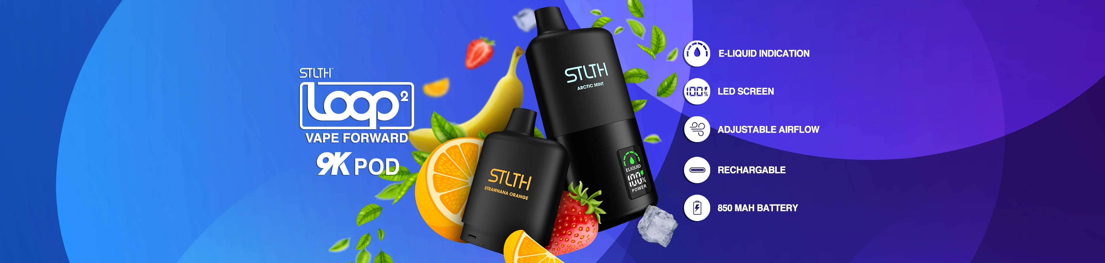 Stlth Loop 9K Pods - Canada and Quebec Free Vape Shipping