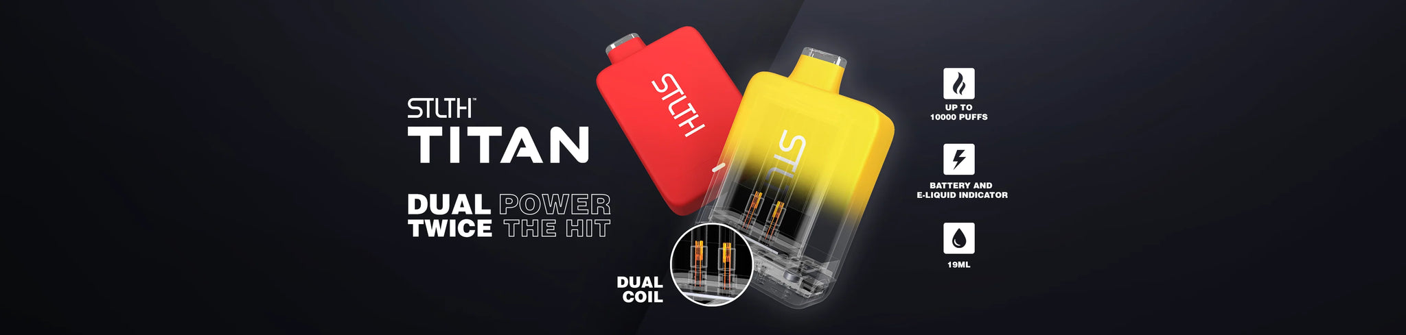 STLTH Titan 10K Disposable Vape - Canada and Quebec Free Vape Shipping
