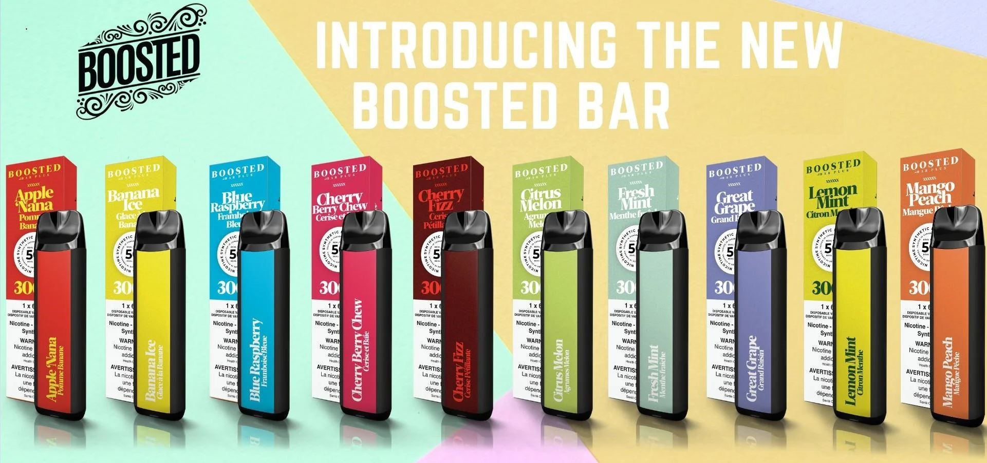Boosted Bar Plus Disposable Vape - Canada and Quebec Free Vape Shipping