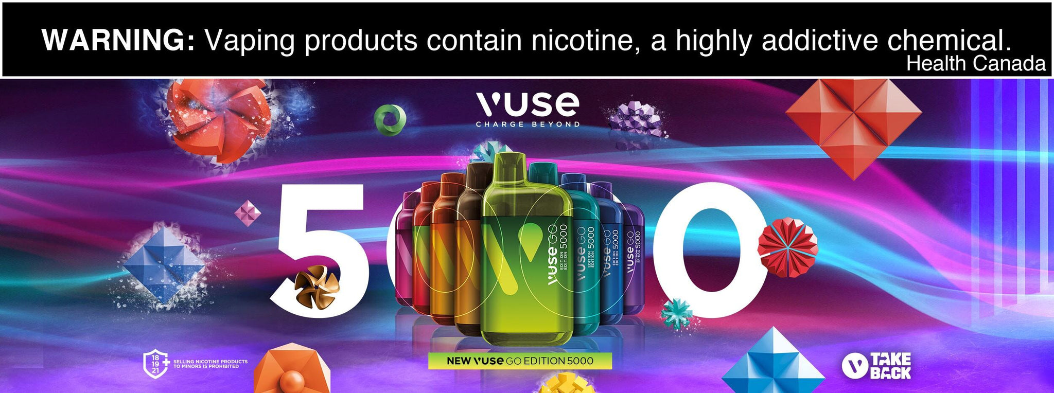 Vuse Go 5000 Disposable Vape - Canada and Quebec Free Vape Shipping