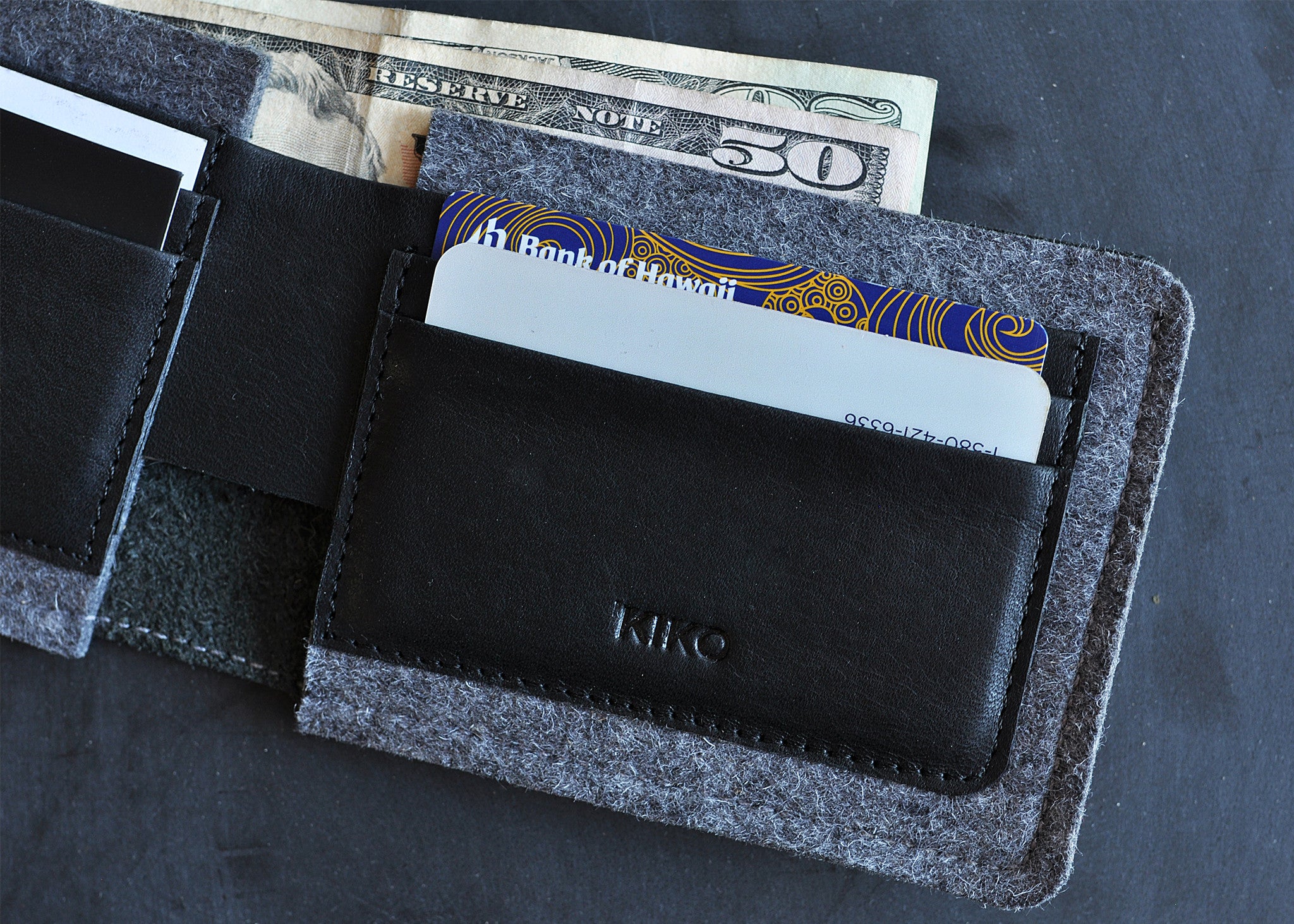 Dual Textured Wallet – Kiko Leather