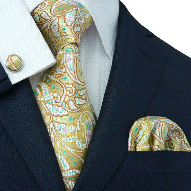 Paisley Necktie Set JPM18191 | Toramon Necktie Company | Men’s Necktie ...