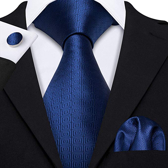 Blue Silk Necktie Set-LBW510 | Toramon Necktie Company | Men’s Necktie ...