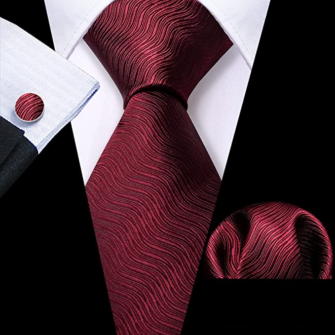 Maroon Groomsmen Wedding Necktie Set-LBWY993 | Toramon Necktie Company ...