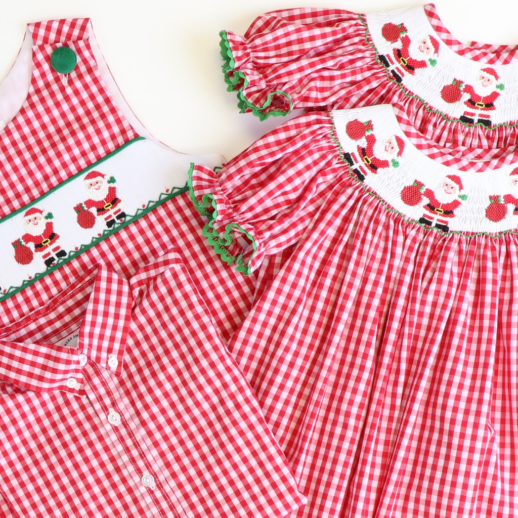 boy smocked christmas outfits