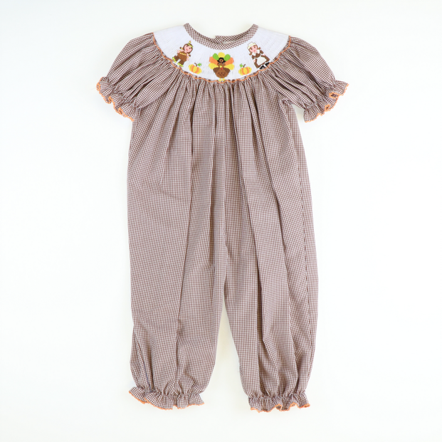 thanksgiving smocked dress baby