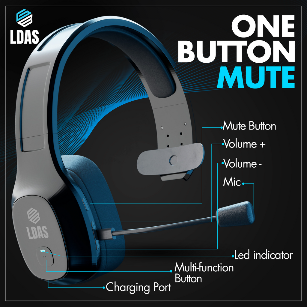 LDAS Trucker Bluetooth Headset GeForce1 - LDAS ELECTRONICS