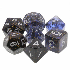 Foam Brain Games: RPG Dice Set - Clear Night Sky - The Arcanum Sanctorum