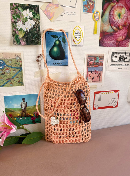 Big Bow bag ✧ Custom Handmade ✧ Designed and crocheted by devout hand