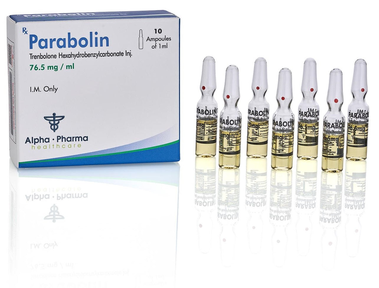 [Alpha Pharma] Parabolin - Trenbolone Hexahydrobenzylcarbonate 76.5mg – potent anabolic steroid for muscle growth, fat loss, and improved strength