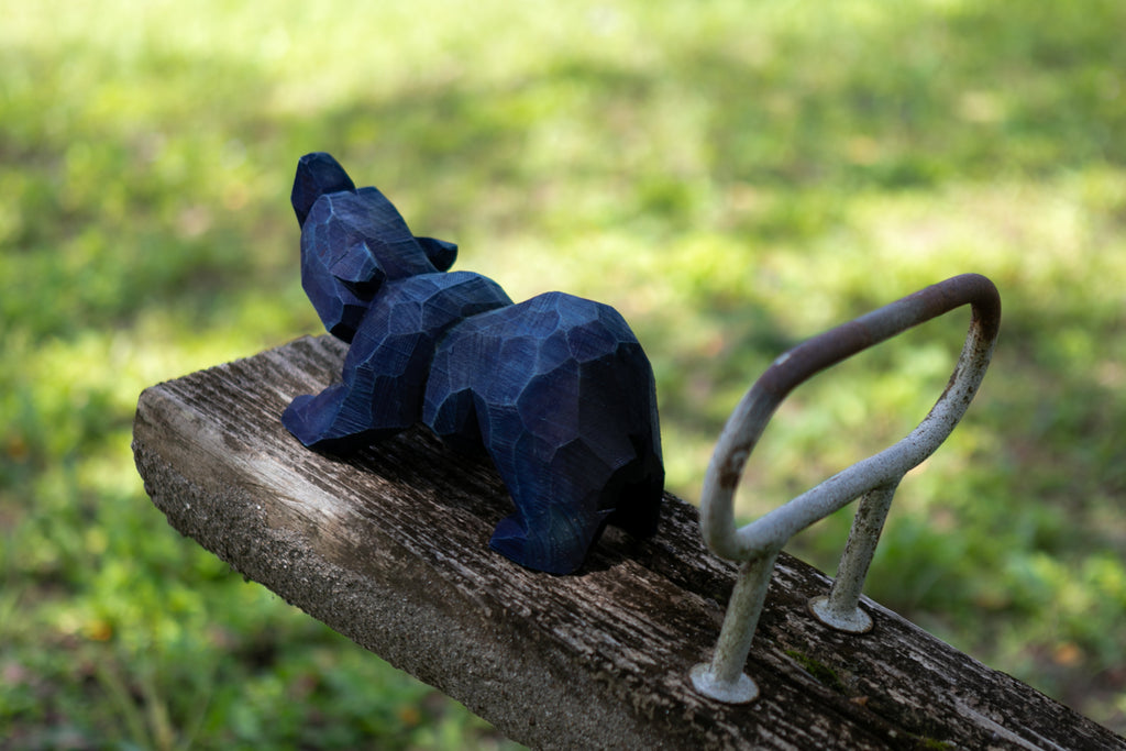 佐藤憲治 木彫り熊 琉球藍染