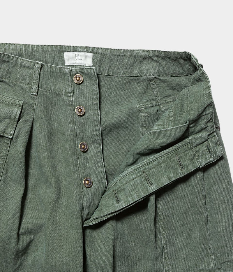 アウトレット超安い HERILL Duck Cargopants olive/size 2 ワーク