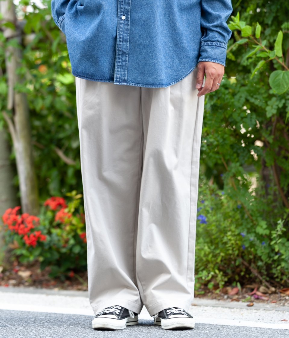 A.PRESSE chino trousers エクリュ2アプレッセ