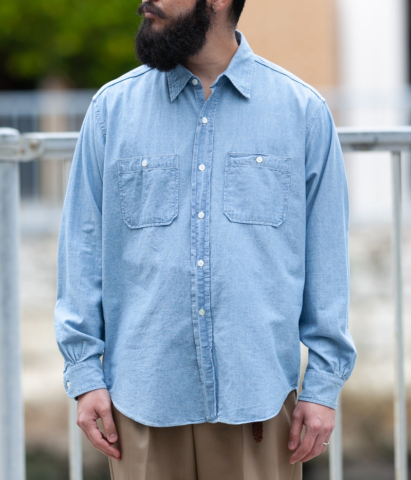 A.PRESSE セット デニム Washed Chambray Shirt-