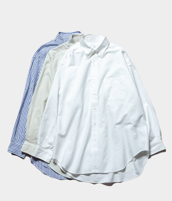 HERILL 23SS Rummy-linen Bandcollar Shirt | auriol-sa.com