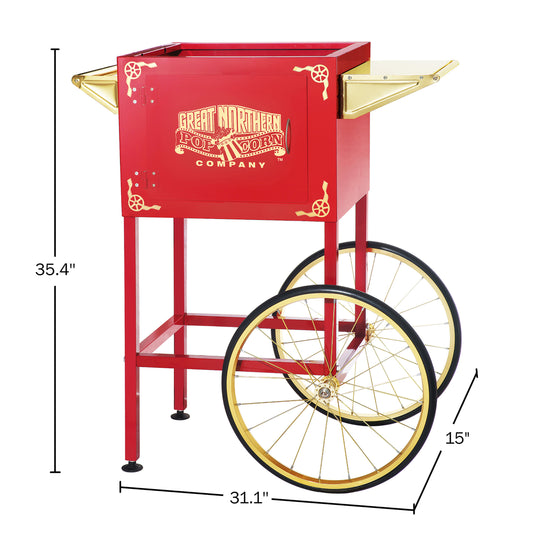 4 Oz Red Foundation Popcorn Popper Machine Cart – R & B Import