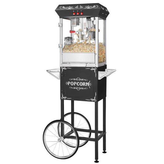 Commercial Popcorn Machines Red Countertop Popcorn Popper Maker with 8 Oz  Kettle